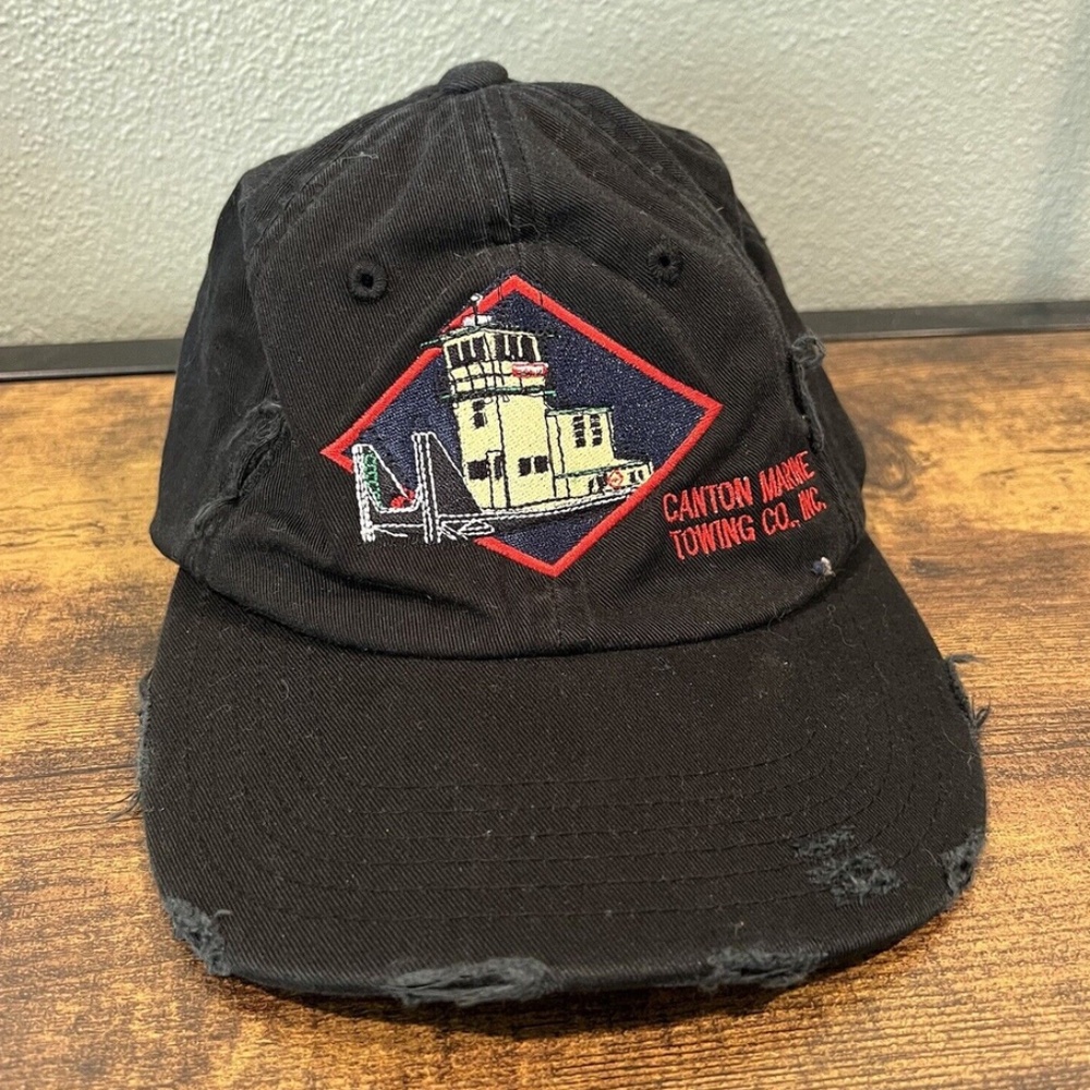 Sea Tow SeaTow Towing Boat Yacht Parts Service Work Uniform Hat Cap Distressed
